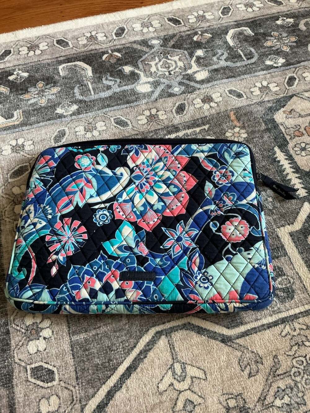 Vera Bradley Quilted Laptop Tablet Sleeve in Lotus Flower Swirl